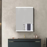 Modern Frameless 1 Door LED Mirror Cabitnet Bathroom Mirror Cabinets Living and Home 