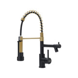 Kitchen Faucet with Pull Down Spring Spout and Pot Filler Kitchen Taps Living and Home 