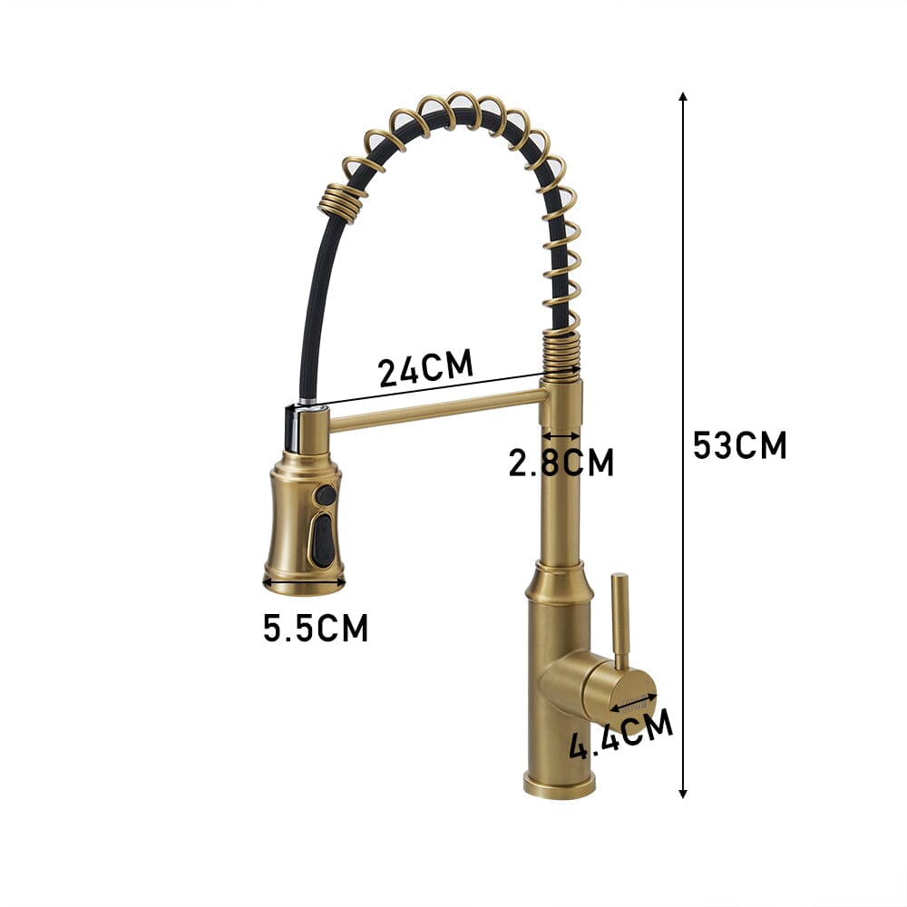 Single Handle Kitchen Faucet with Spring Spout Living and Home