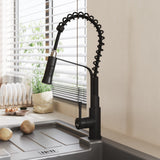 Modern Kitchen Pull Down Faucet Kitchen Taps Living and Home Black 