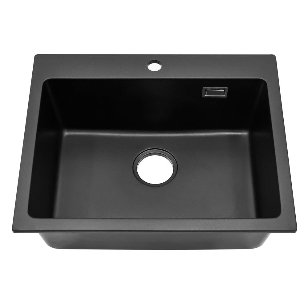 Quartz Undermount Kitchen Sink Single Bowl Living and Home 
