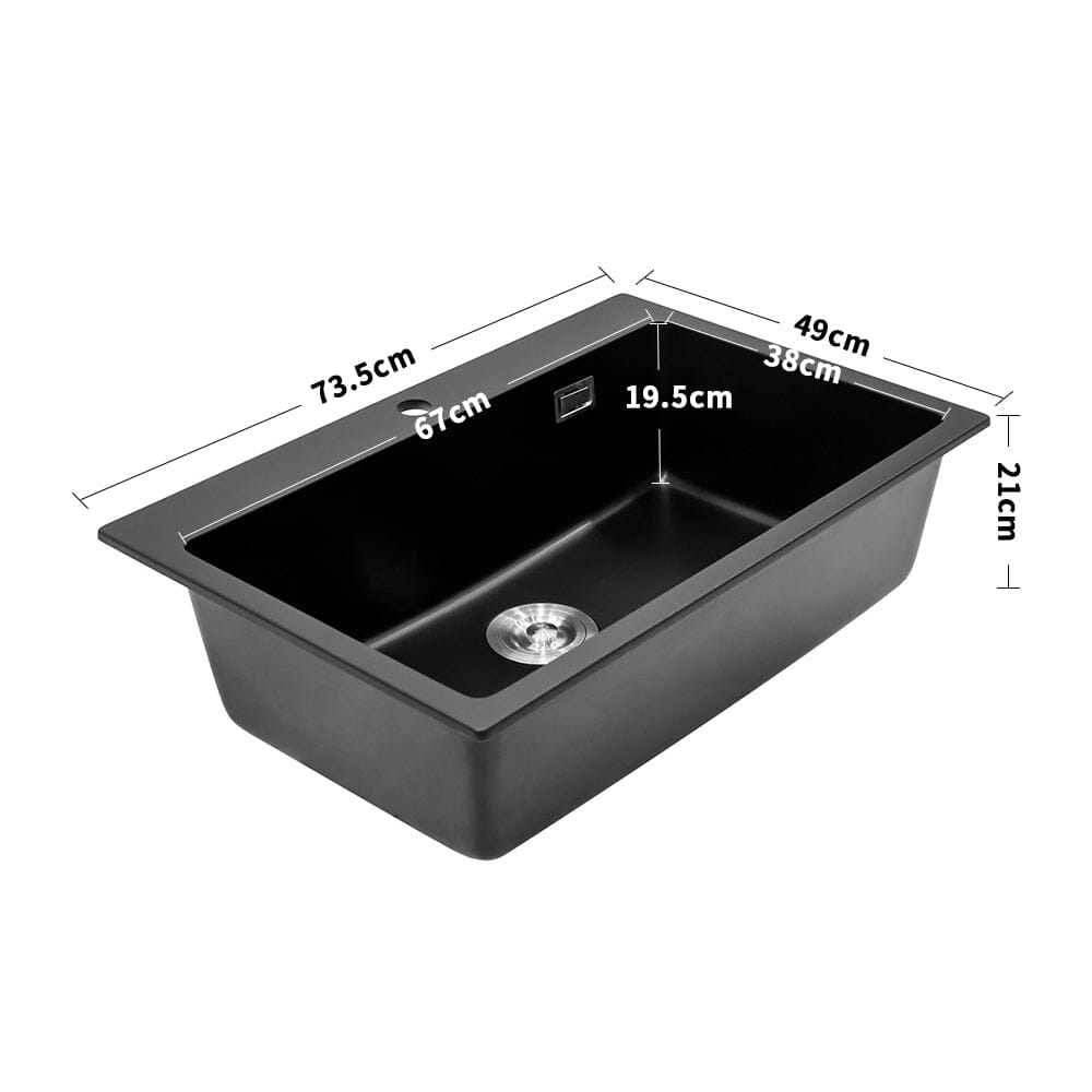 Quartz Undermount Kitchen Sink Single Bowl Kitchen Sinks Living and Home 