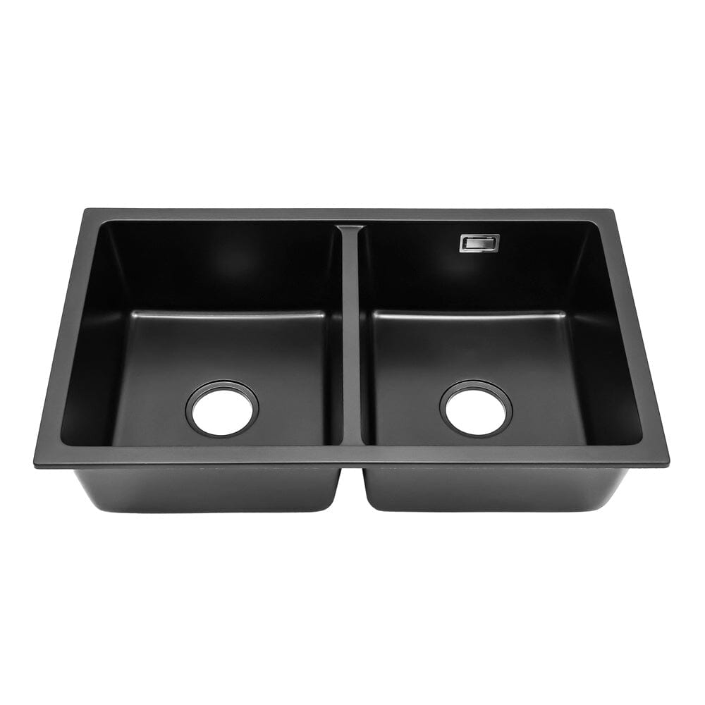 Quartz Double Bowl Undermount Kitchen Sink Living and Home 