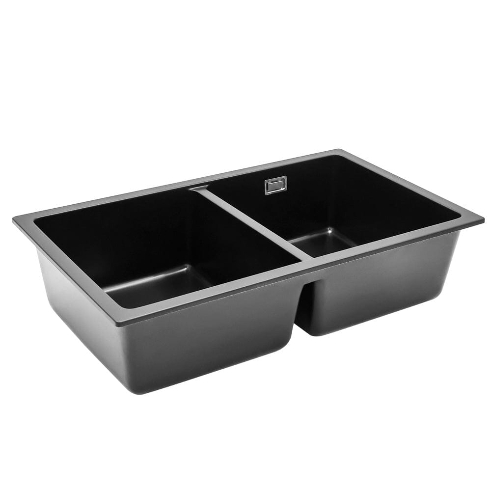 Quartz Double Bowl Undermount Kitchen Sink Living and Home 