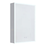 Surface Mount Frameless Single Door LED Mirror Cabinet Bathroom Mirror Cabinets Living and Home 
