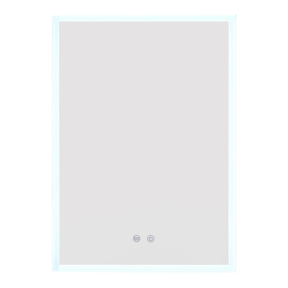 Surface Mount Frameless Single Door LED Mirror Cabinet Bathroom Mirror Cabinets Living and Home 