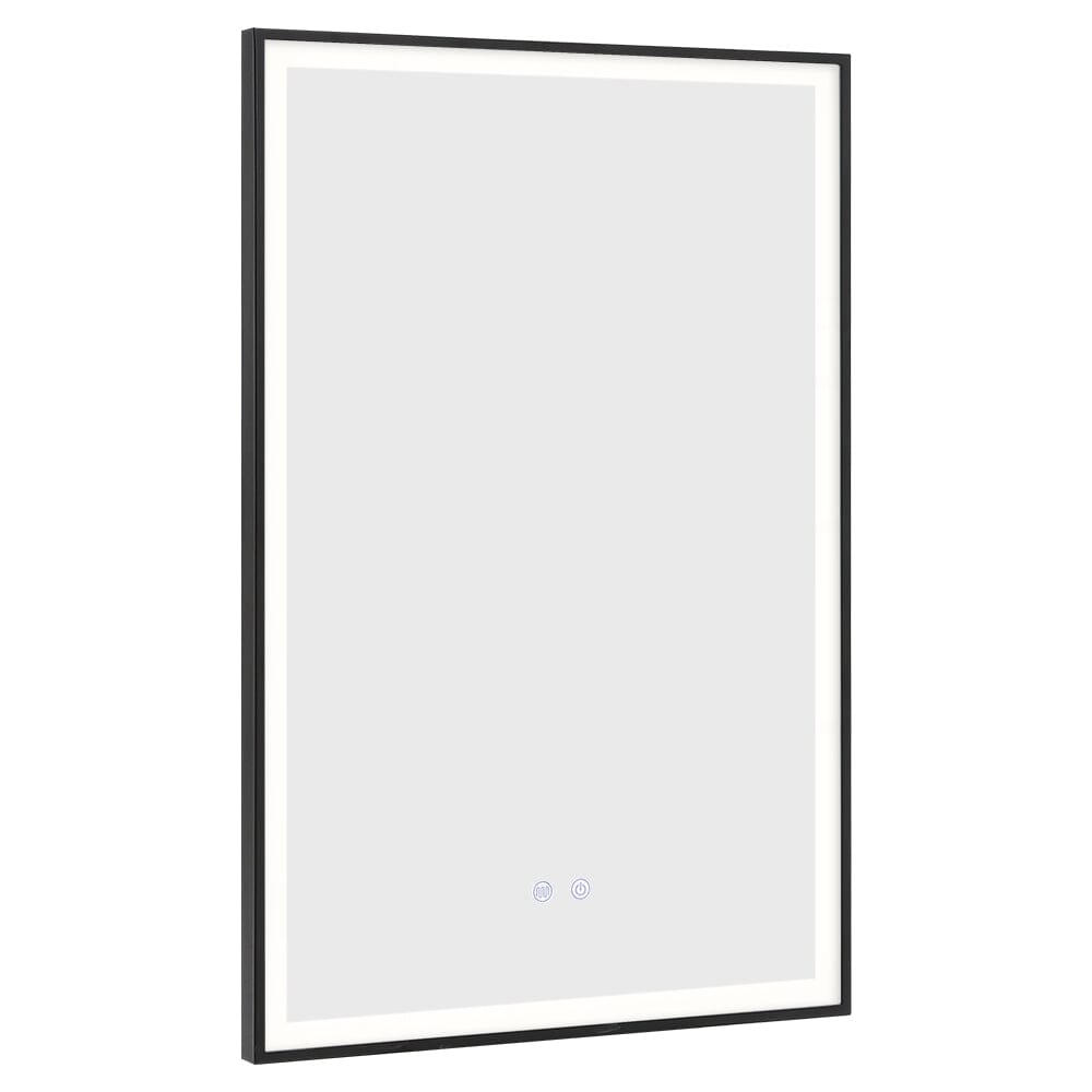 Rectangular 50x70cm Anti-fog Bathroom Vanity Mirror with Touch Lighting Bathroom Mirrors Living and Home 