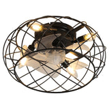 Black Cage Ceiling Fan Light Ceiling Fans Living and Home 