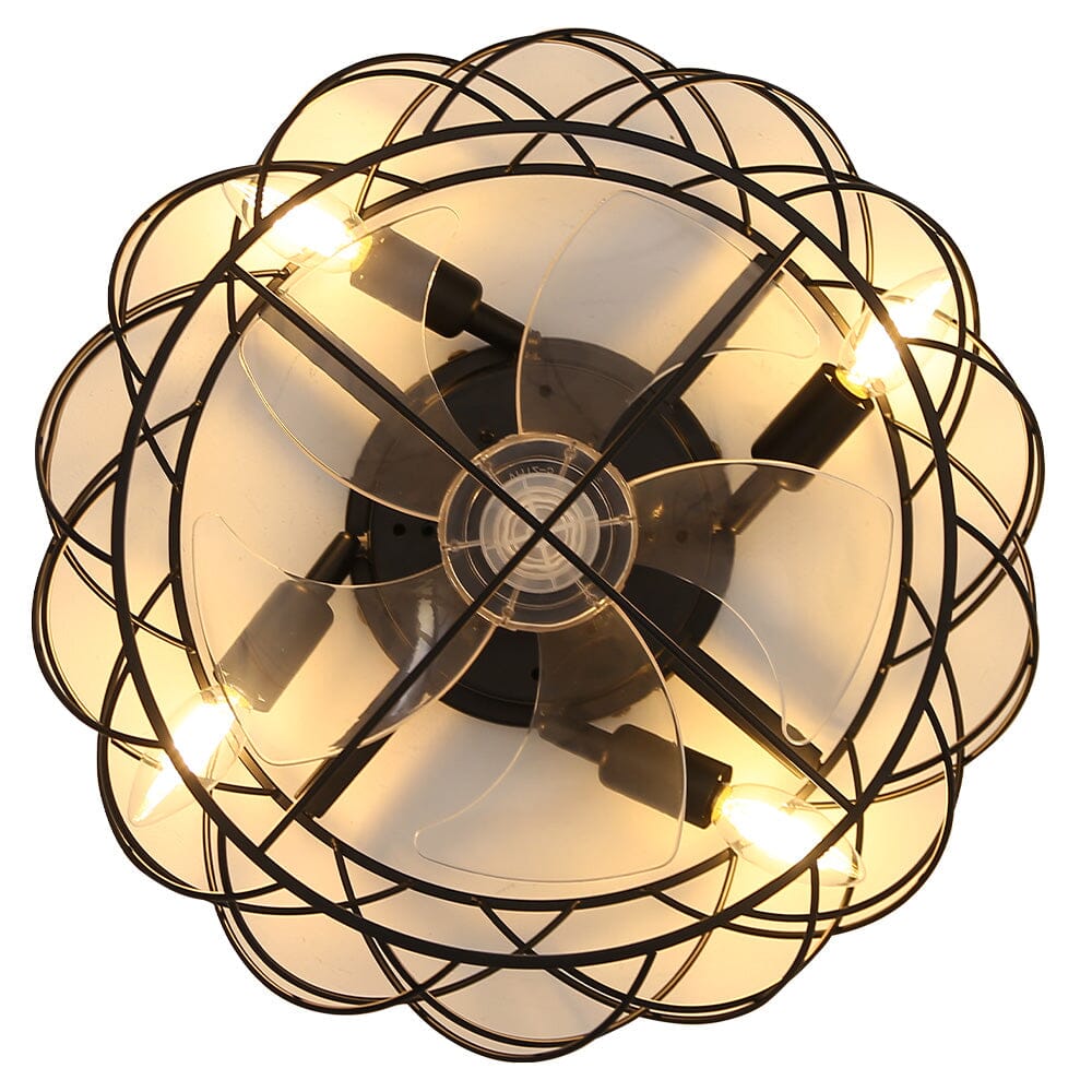 Black Cage Ceiling Fan Light Ceiling Fans Living and Home 