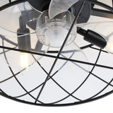 Black Cage Ceiling Fan Light Ceiling Fans Living and Home 