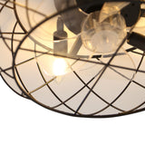 Black Cage Ceiling Fan Light Ceiling Fans Living and Home 