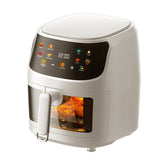 8L Digital Smart Air Fryer with Visible Window Kitchen Appliances Living and Home White 
