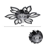 65cm Dia. Modern Flower Shape Ceiling Fan with Light Ceiling Fans Living and Home 