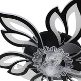 65cm Dia. Modern Flower Shape Ceiling Fan with Light Ceiling Fans Living and Home 