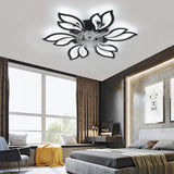 65cm Dia. Modern Flower Shape Ceiling Fan with Light Ceiling Fans Living and Home 