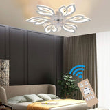 65cm Dia. Modern Flower Shape Ceiling Fan with Light Ceiling Fans Living and Home 