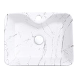 48cm W x 37cm D Rectangular Marble Vessle Sink Bathroom Sinks Living and Home 