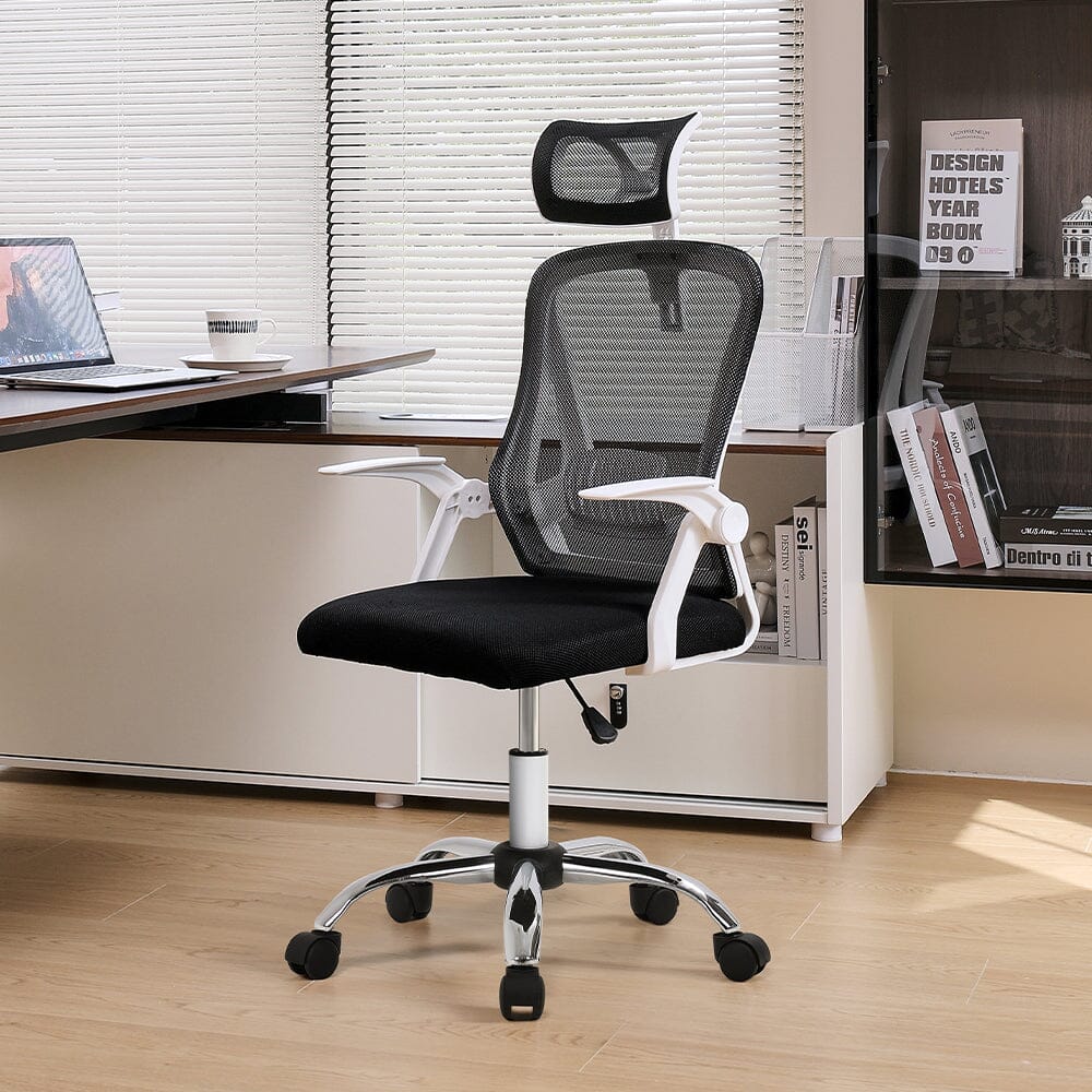 Executive High-Back Ergonomic Office Chair with Adjustable Headrest Living and Home 
