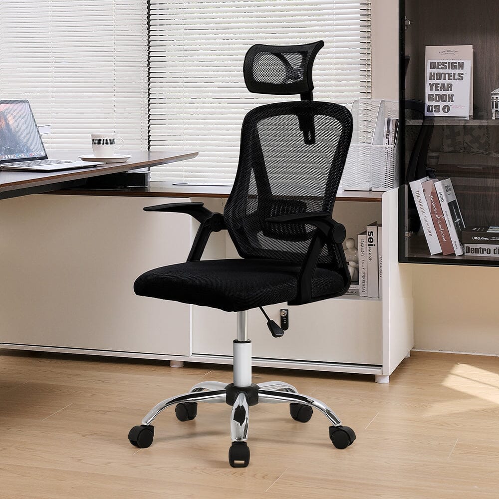 Executive High-Back Ergonomic Office Chair with Adjustable Headrest Living and Home 