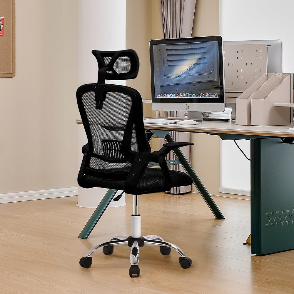 Executive High-Back Ergonomic Office Chair with Adjustable Headrest Living and Home 