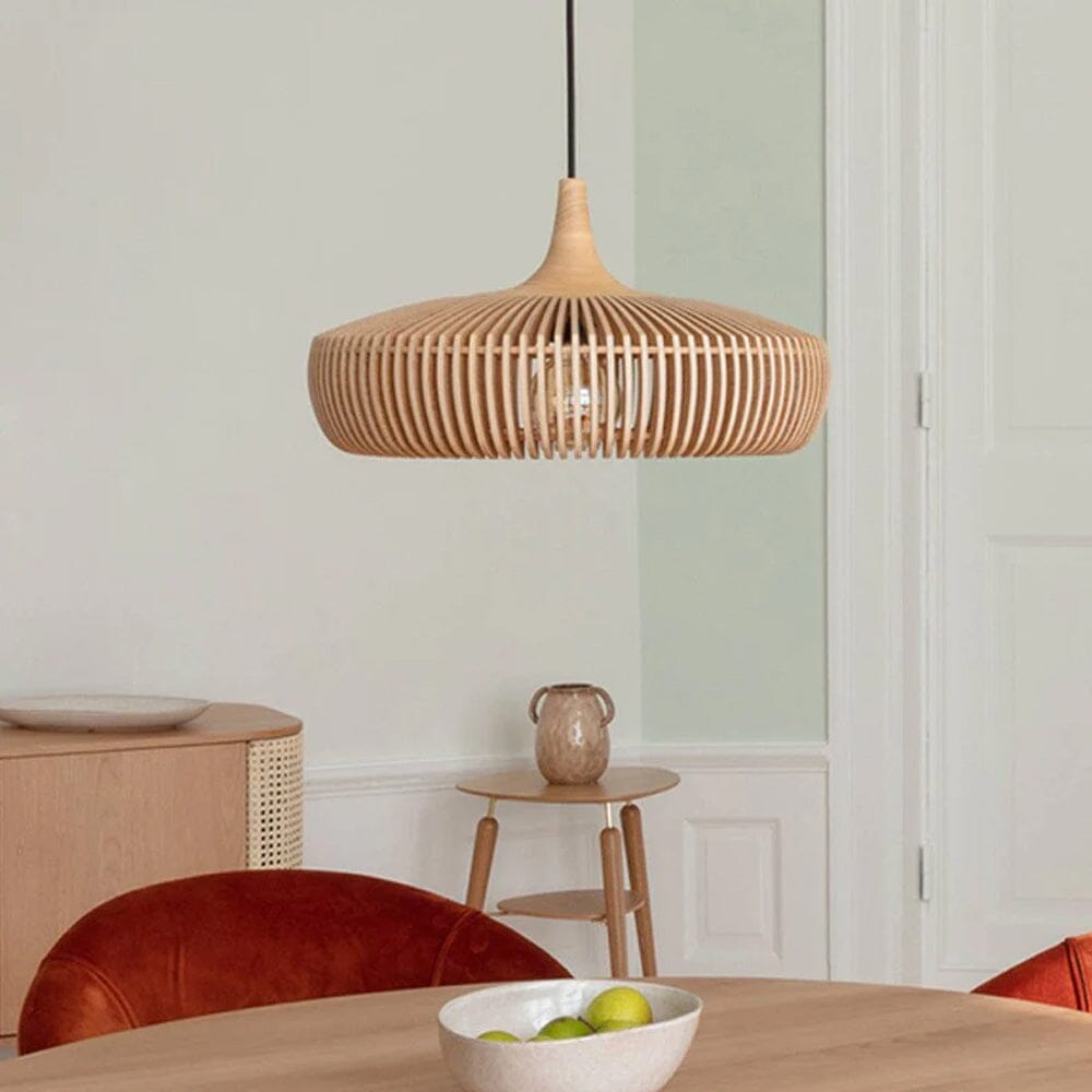 Lightsin Handcrafted Wooden Kitchen Pendant Light Fixtures Lightsin UK D55cm 