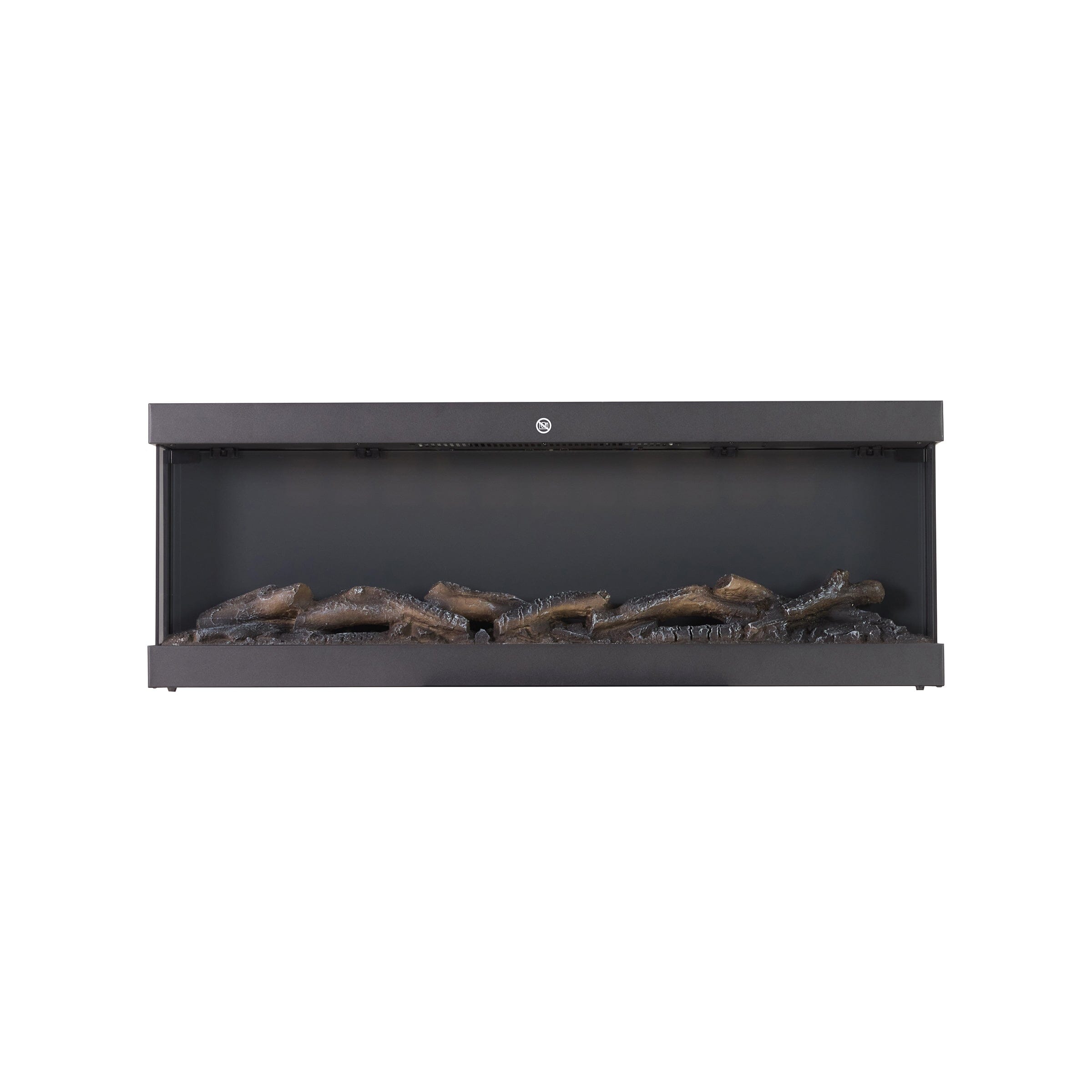 42/50/60/72inch 3-Sided Black/White Electric Fireplace with Remote Control, WiFi Function, Adjustable LED Flames and Heating Modes Living and Home 