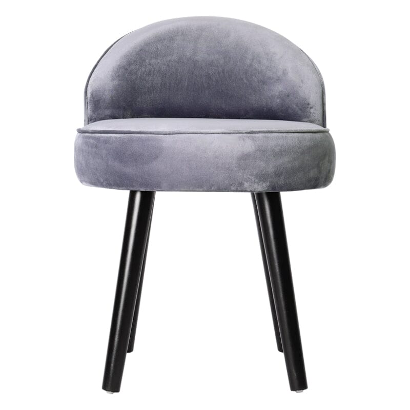 Modern Velvet Dressing Table Stool with Solid Wood Legs Cocktail Chairs Living and Home 