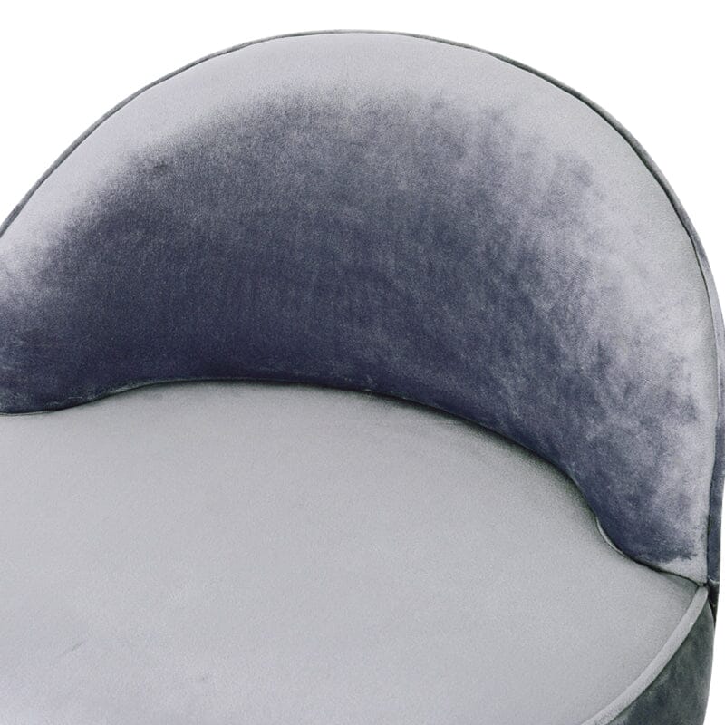 Modern Velvet Dressing Table Stool with Solid Wood Legs Cocktail Chairs Living and Home 