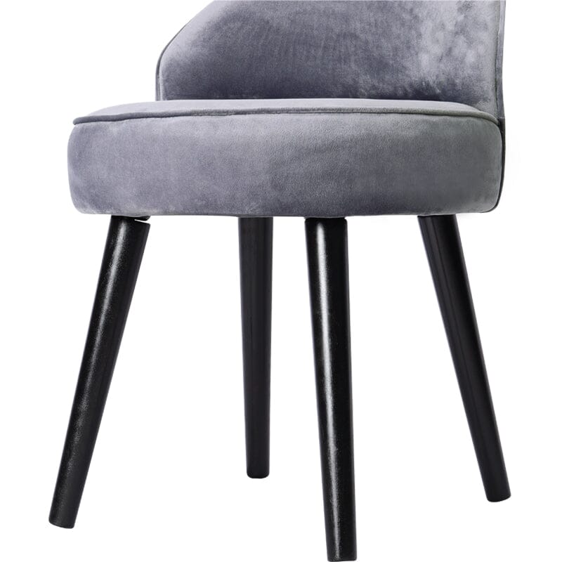 Modern Velvet Dressing Table Stool with Solid Wood Legs Cocktail Chairs Living and Home 