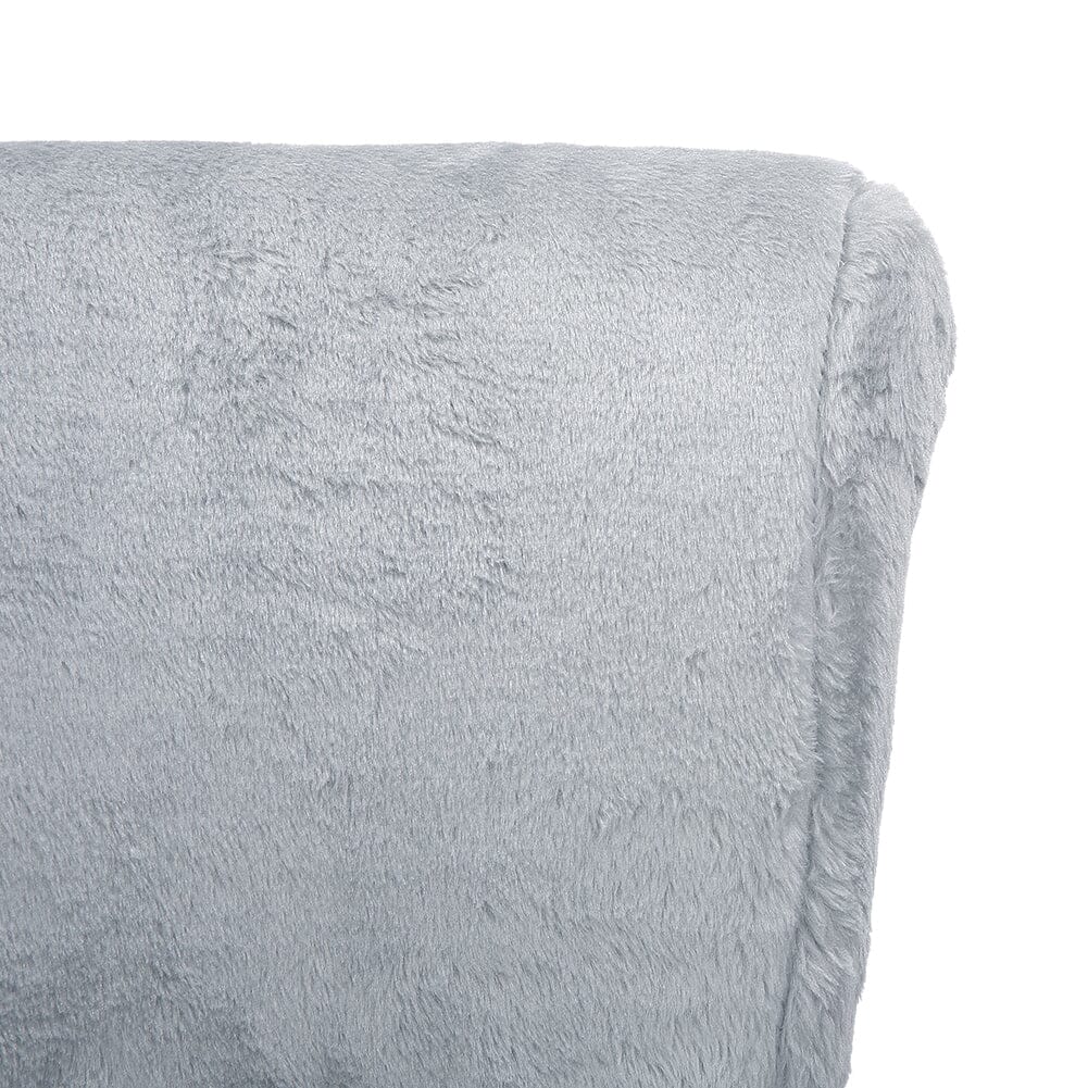Modern Plush Upholstered Dressing Table Chair with White Legs Cocktail Chairs Living and Home 