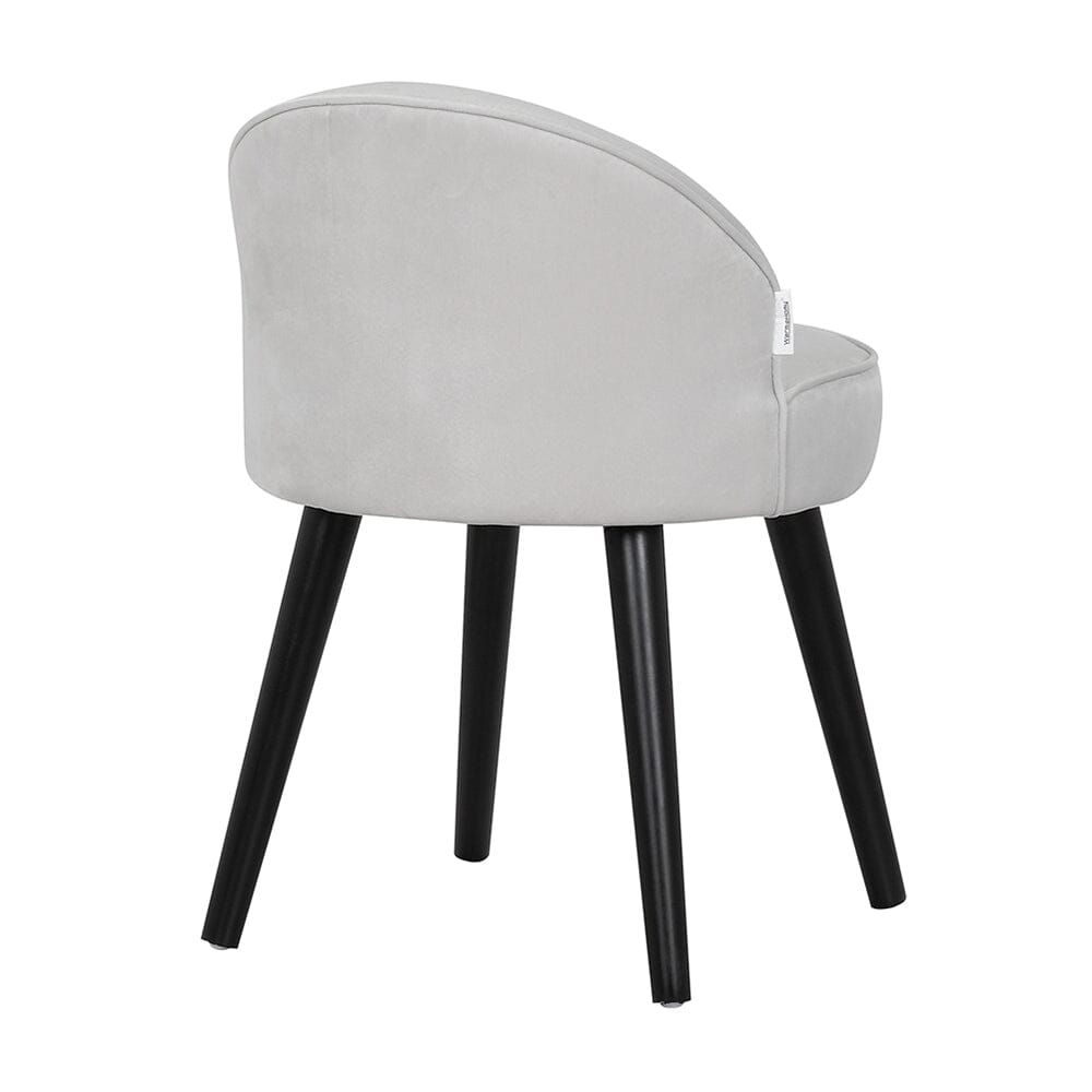 Modern Velvet Dressing Table Stool with Solid Wood Legs Cocktail Chairs Living and Home 