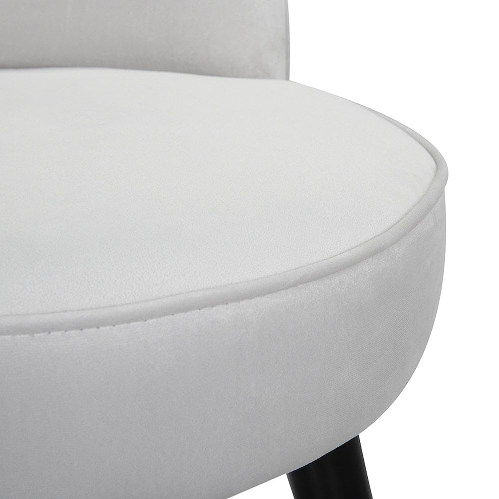 Modern Velvet Dressing Table Stool with Solid Wood Legs Cocktail Chairs Living and Home 