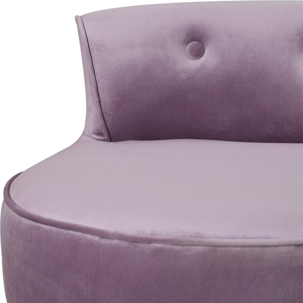 Upholstered Velvet Vanity Dressing Table Stool with Low Backrest Cocktail Chairs Living and Home 