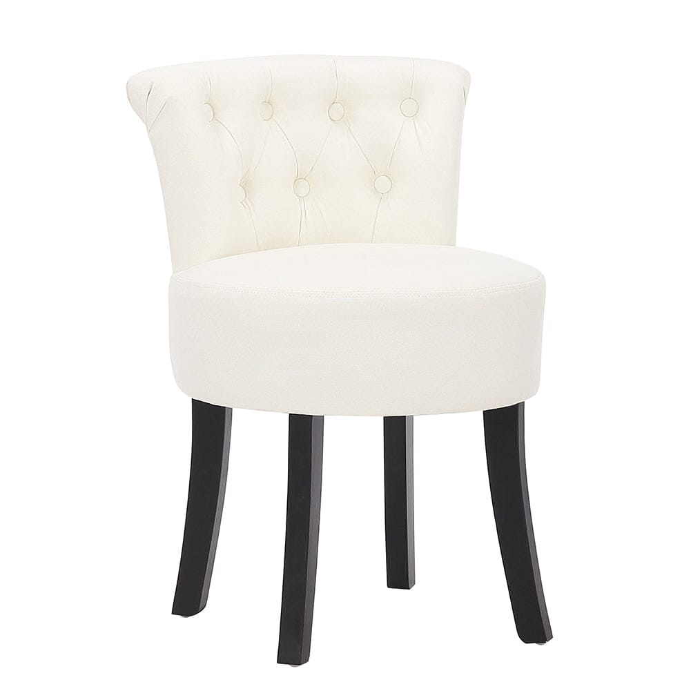 Modern Upholstered Buttoned Stool for Dressing Table Cocktail Chairs Living and Home 