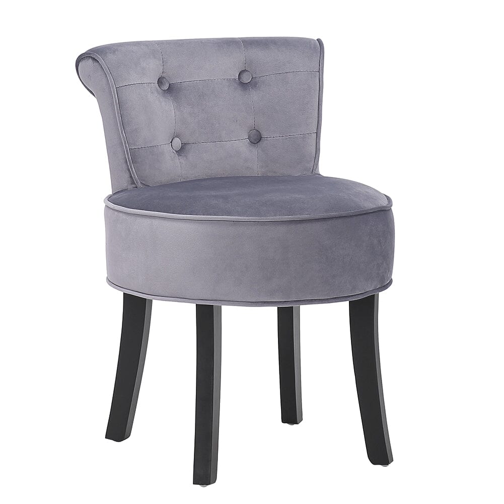 Modern Upholstered Buttoned Stool for Dressing Table Cocktail Chairs Living and Home 