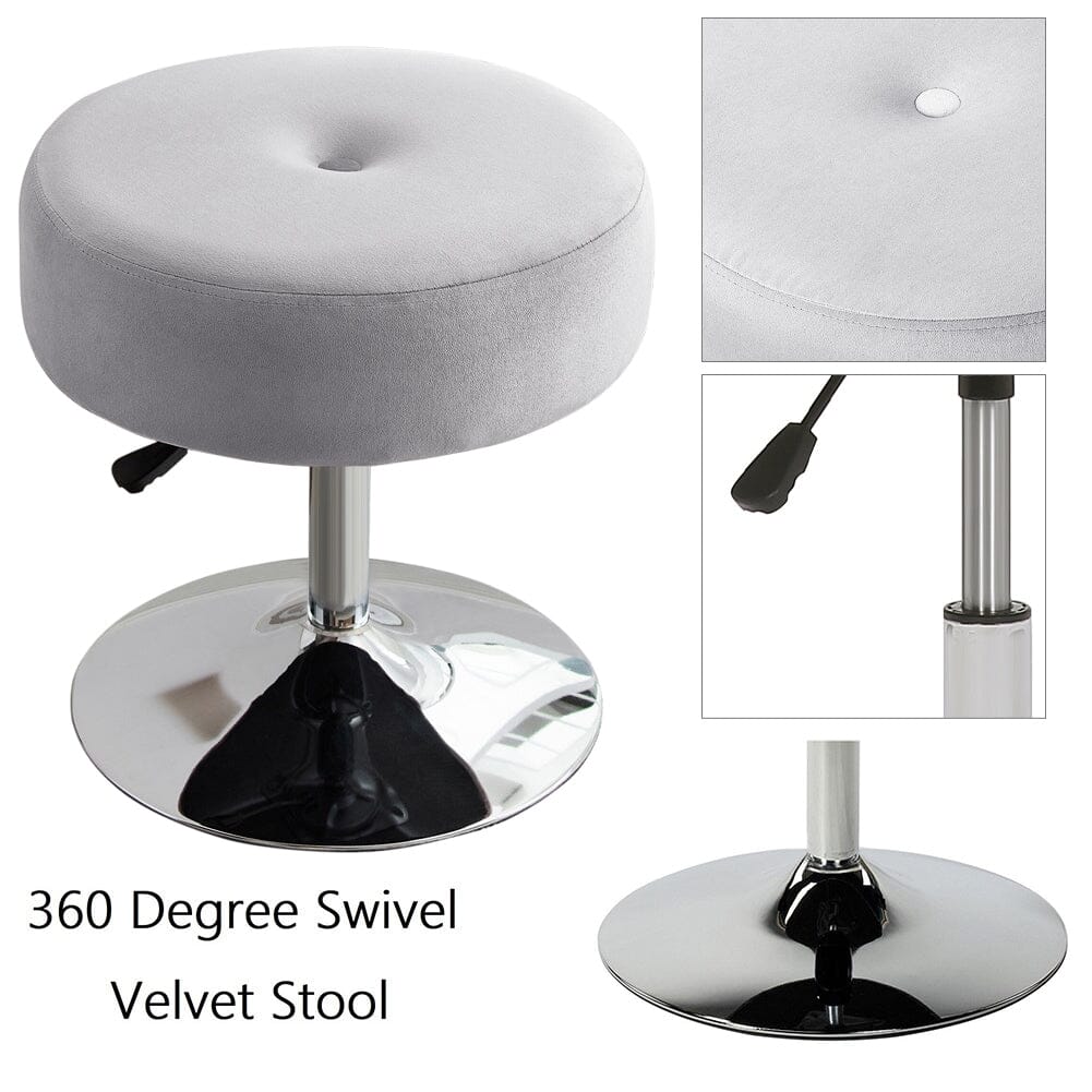 Adjustable Velvet Ottoman with Lift Function Living Room Chairs Living and Home 