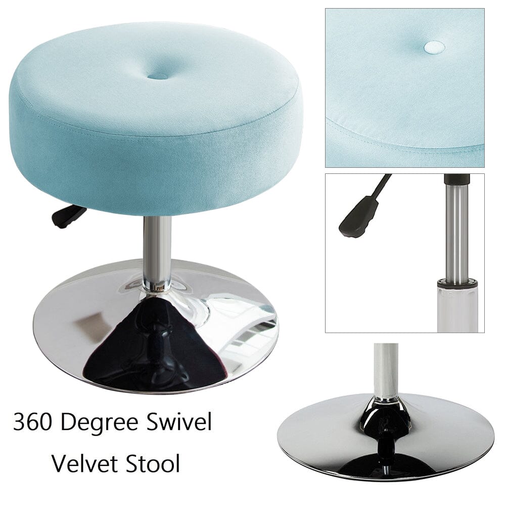 Adjustable Velvet Ottoman with Lift Function Living Room Chairs Living and Home 