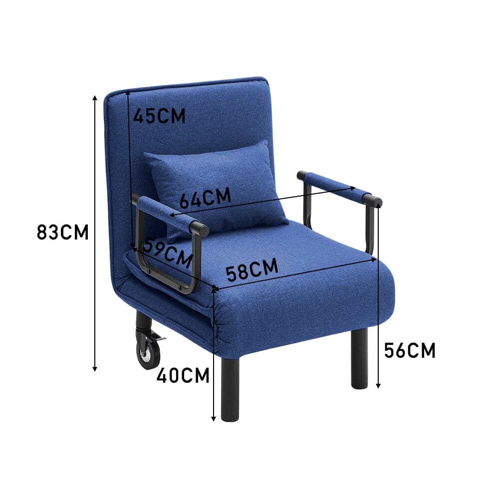3-in-1, 5-in-1 Lounge and Sofa Bed with Pillow Sofa Beds Living and Home 