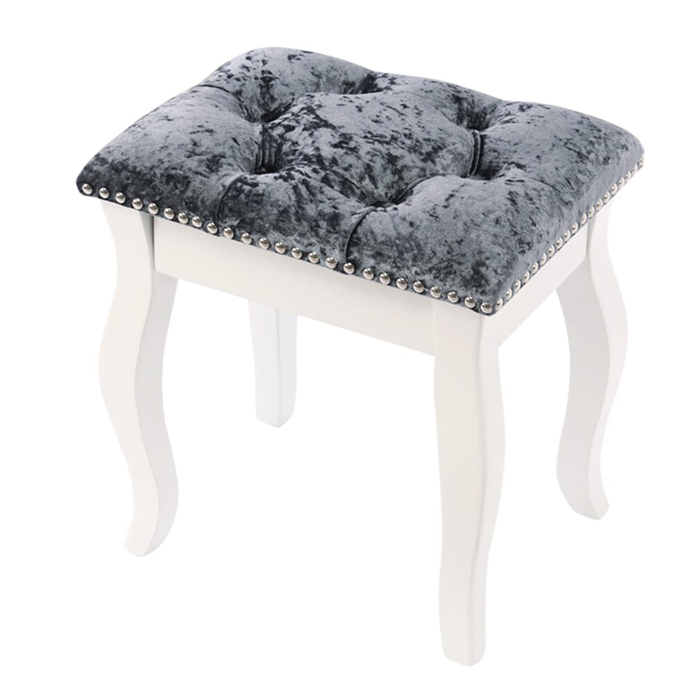 Vintage Floral Upholstered Dressing Stool Chair Living and Home 