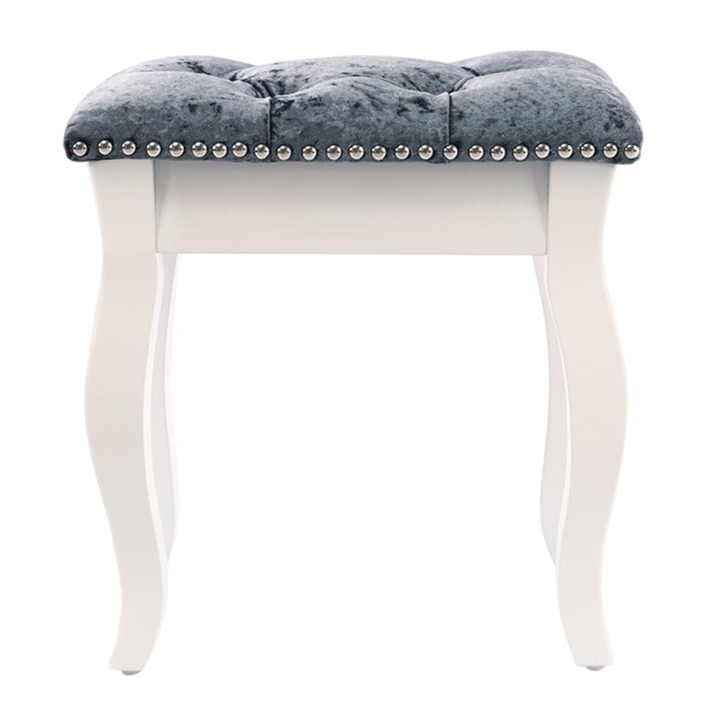 Vintage Floral Upholstered Dressing Stool Chair Living and Home 