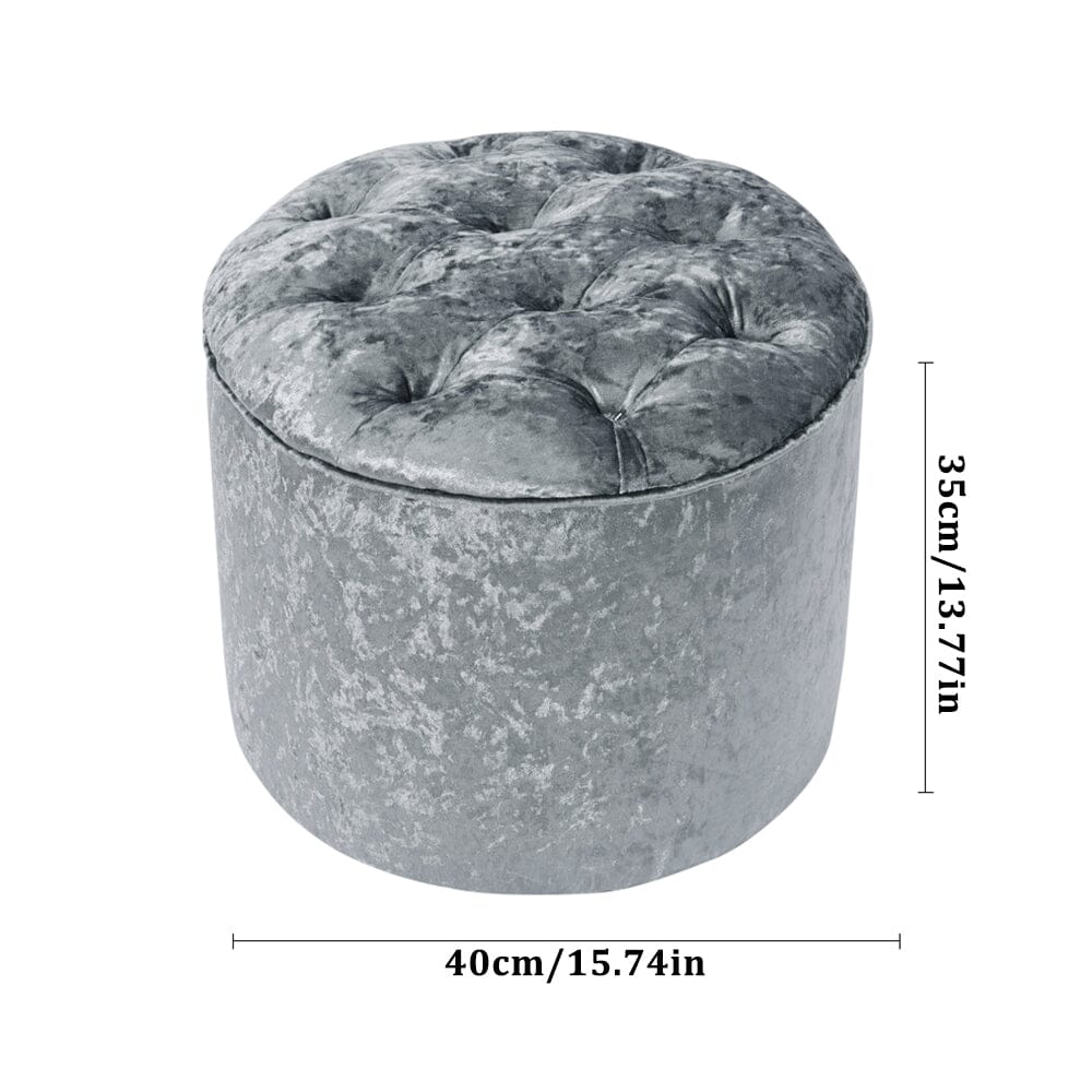 Rheinland Black Footstool Living and Home 