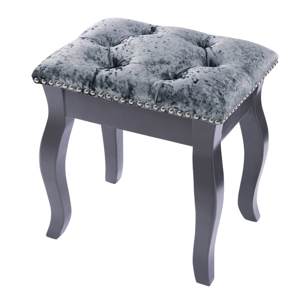 Vintage Floral Upholstered Dressing Stool Chair Living and Home 