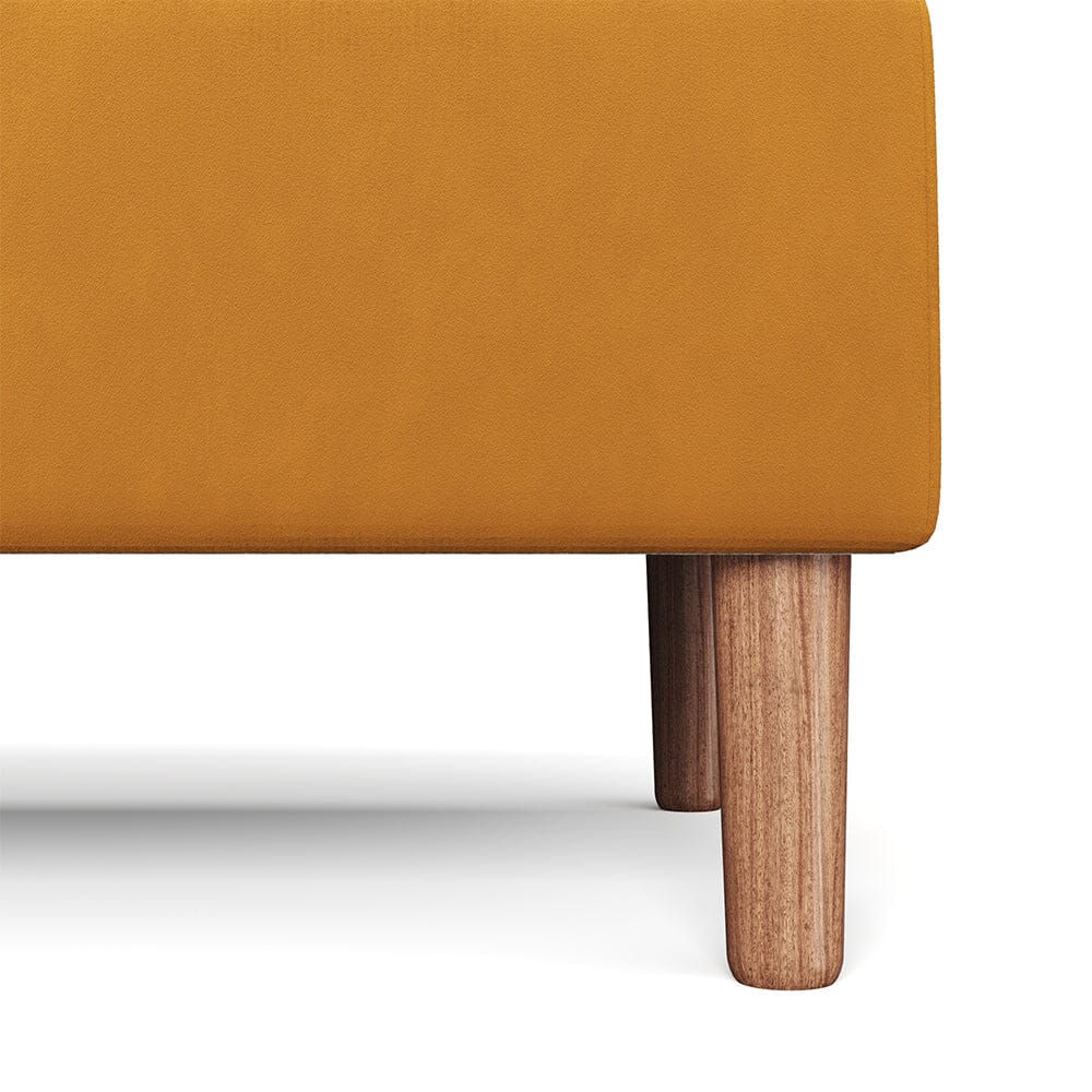 Yellow Velvet Storage Ottoman with Tufted Top Lightsin UK 