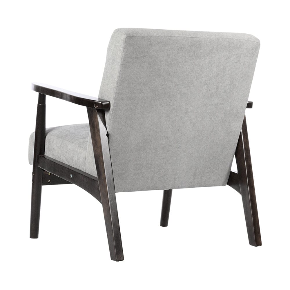 Solid Wooden Frame Upholstered Tufted Armchair Armchair Living and Home 