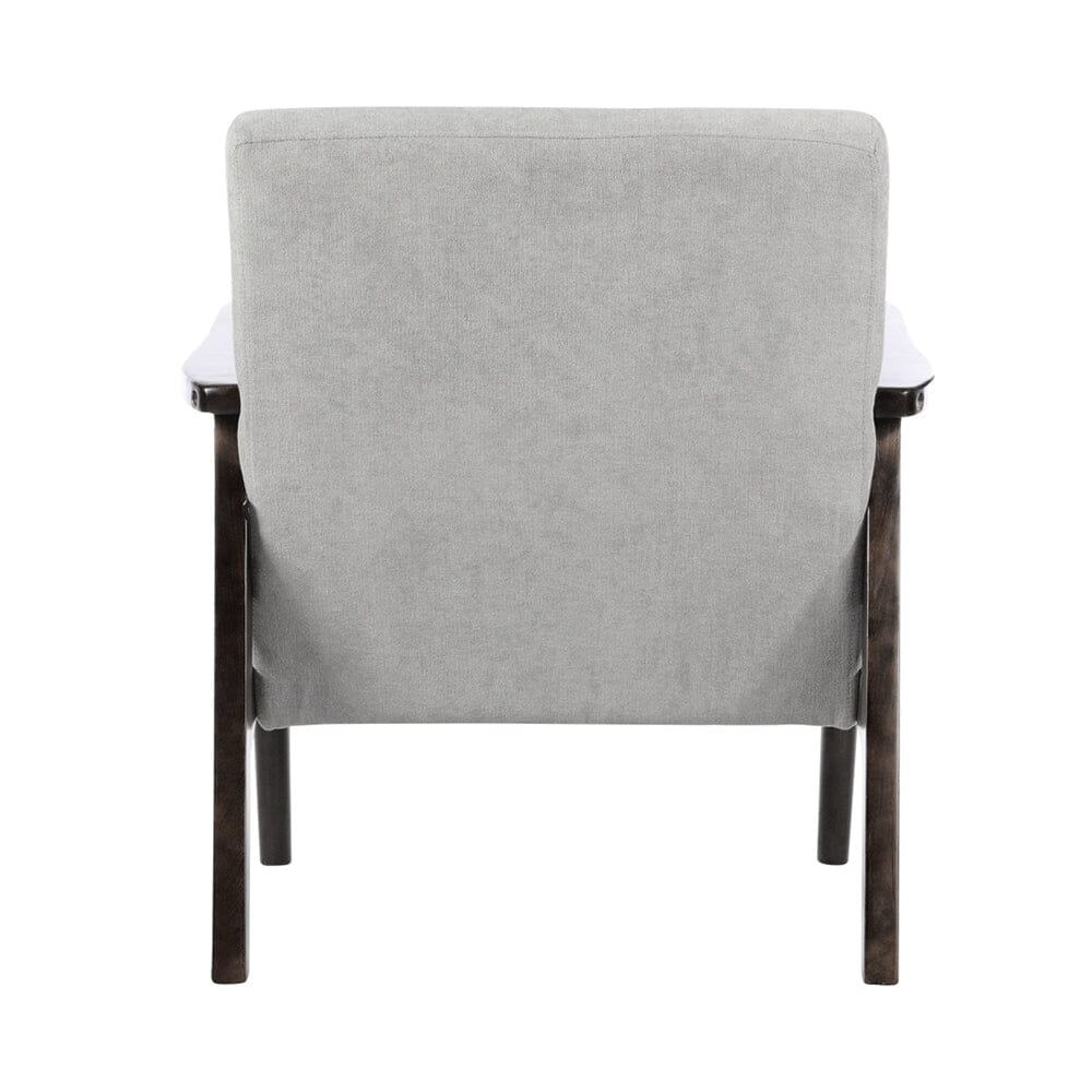 Solid Wooden Frame Upholstered Tufted Armchair Armchair Living and Home 