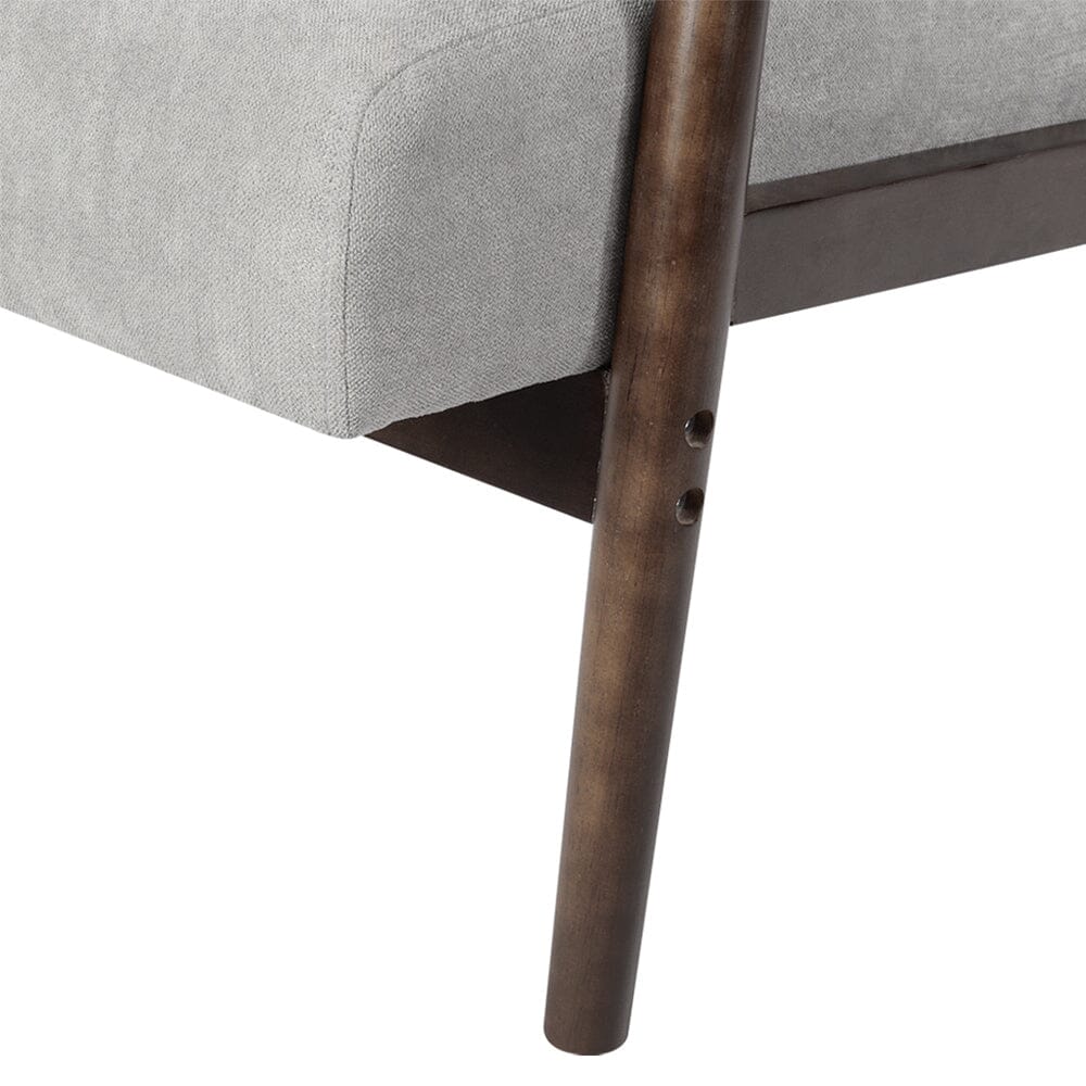 Solid Wooden Frame Upholstered Tufted Armchair Armchair Living and Home 