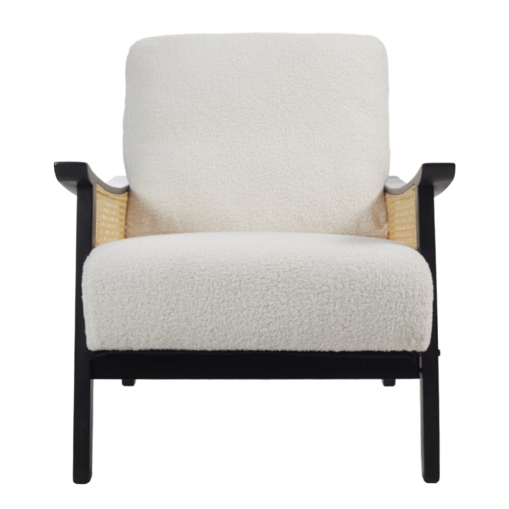 Direct Mid Century Rattan Armchair Armchair Living and Home 