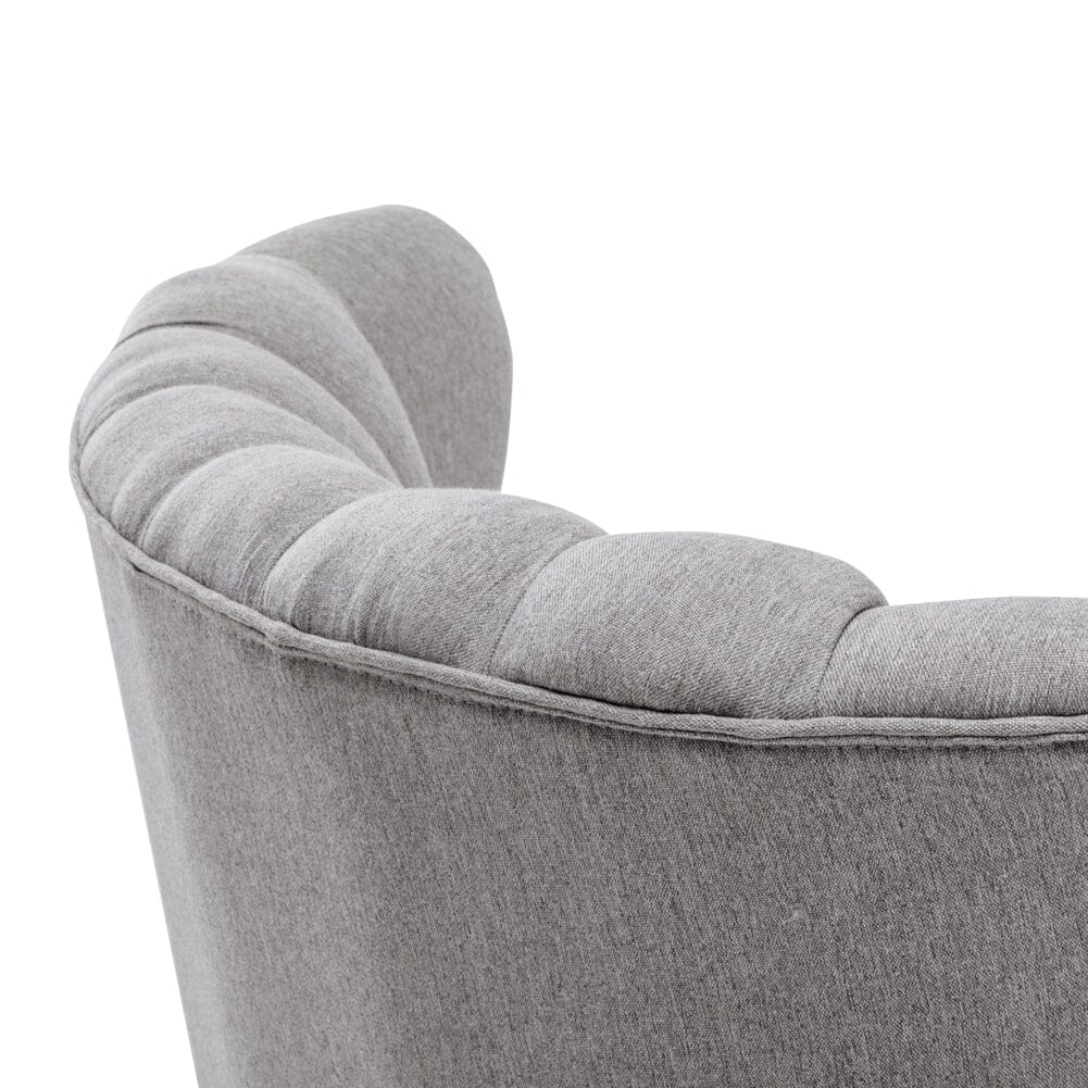 Contemporary Wing Back Armchair and Ottoman Set with Cushion and Footstool Cocktail Chairs Living and Home 
