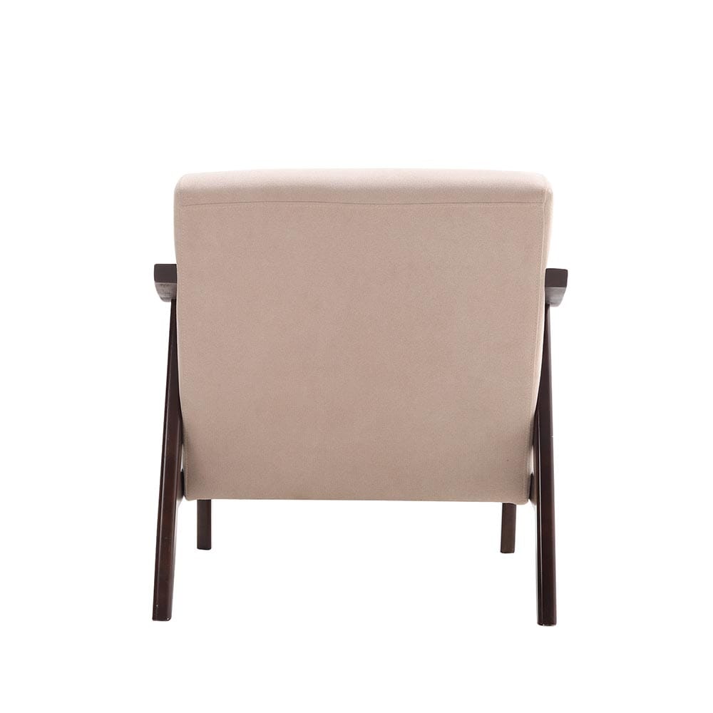 Direct Wooden Single Armchair Sofa Accent Chair Fabric Armchair Living and Home 