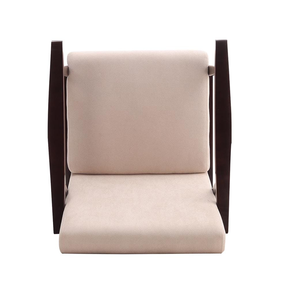 Direct Wooden Single Armchair Sofa Accent Chair Fabric Armchair Living and Home 